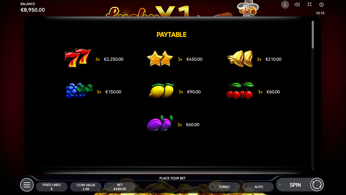  Lucky Streak X